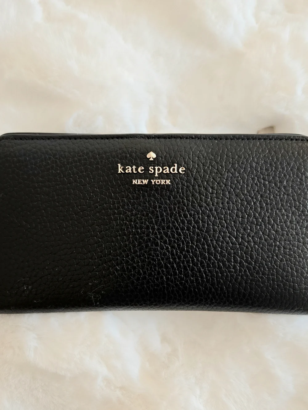 Kate Spade Black Pebbled Leather Wallet